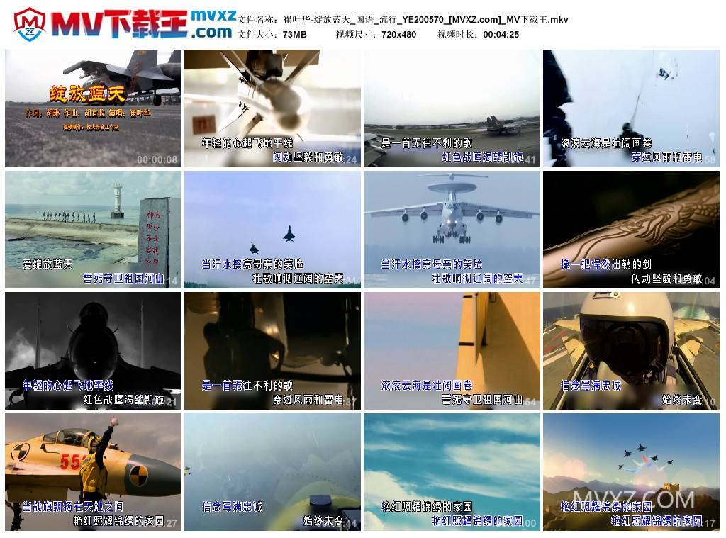 崔叶华-绽放蓝天_国语_流行_YE200570